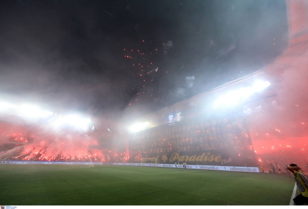 AEK-Iωνικός: Πήρε «φωτιά» η OPAP Arena - Ο λόγος που καθυστέρησε η πρώτη ιστορική σέντρα