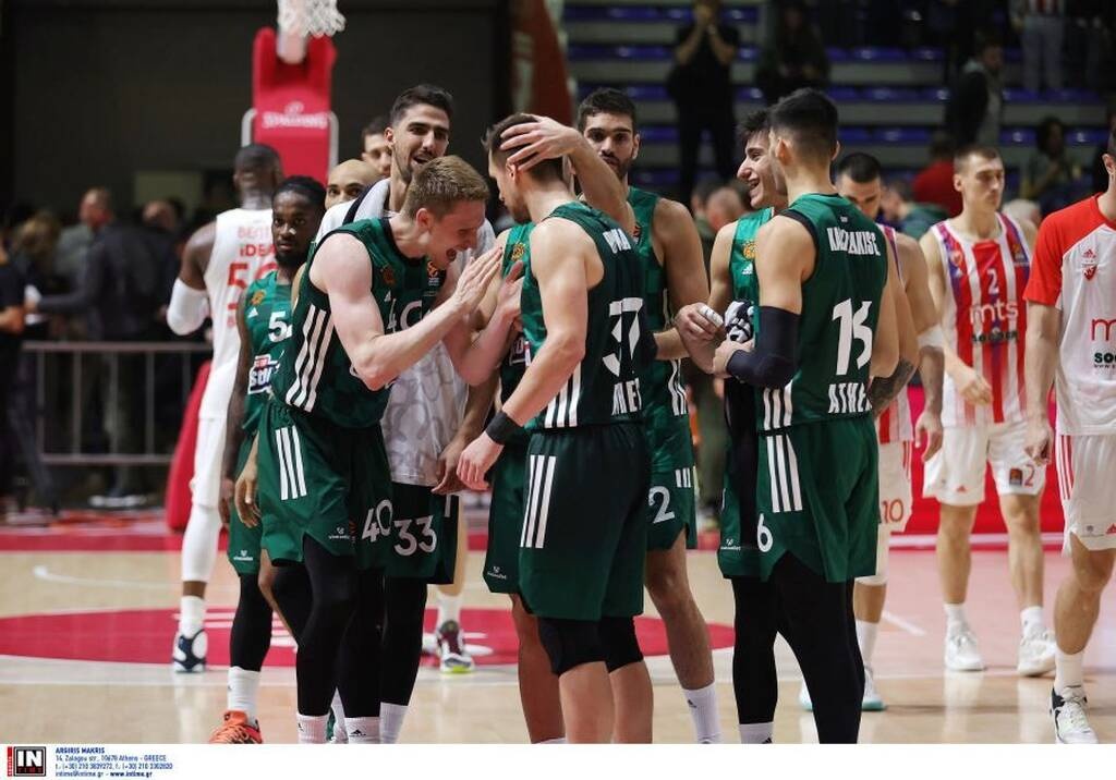 Ερυθρός Αστέρας-Παναθηναϊκός: Οι πανηγυρισμοί στη Χάλα Πιονίρ και ο ηγέτης Γκριγκόνις (video+photos)