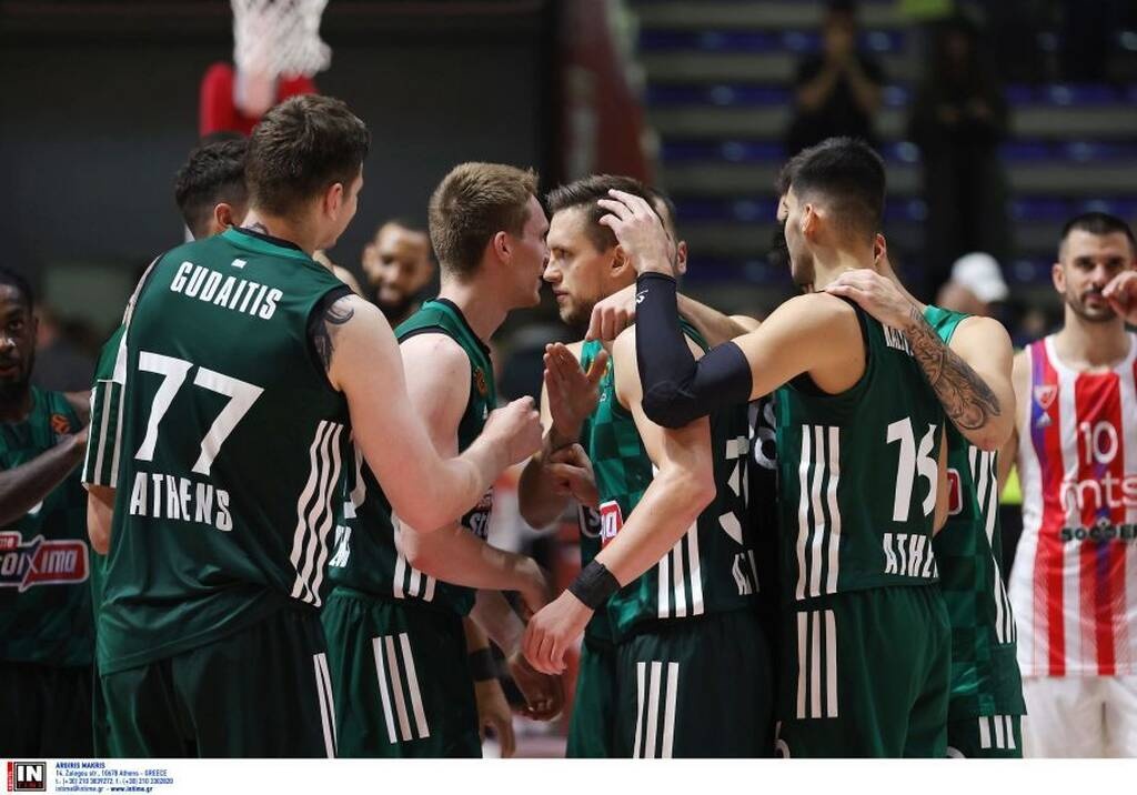 Ερυθρός Αστέρας-Παναθηναϊκός: Οι πανηγυρισμοί στη Χάλα Πιονίρ και ο ηγέτης Γκριγκόνις (video+photos)