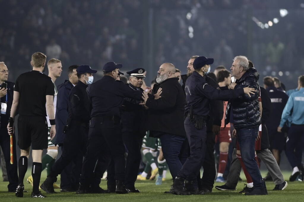 Παναθηναϊκός-Ολυμπιακός: Ένταση στη Λεωφόρο - «Nτου» Αβραάμ σε παίκτες και διαιτητές (photos)