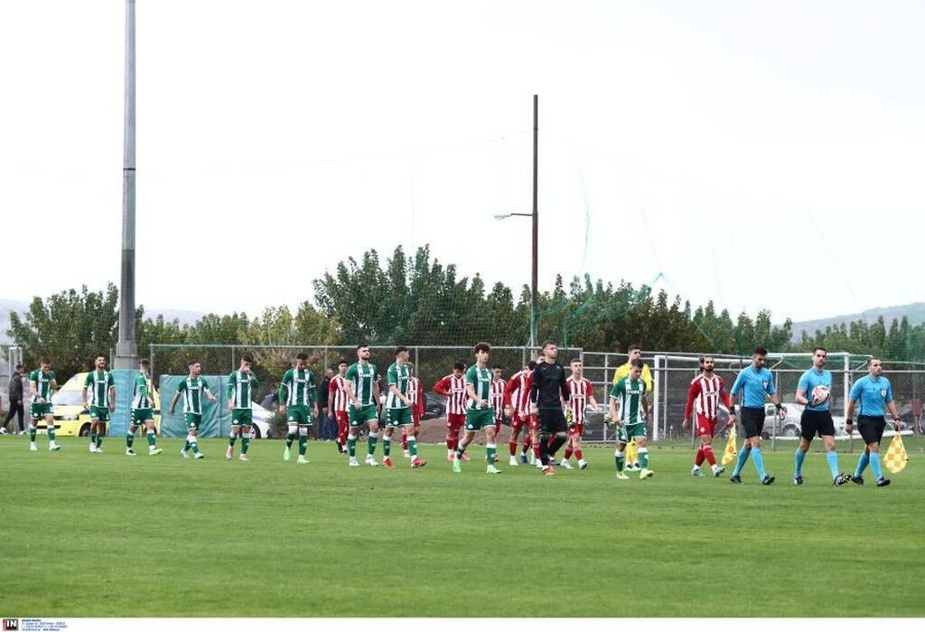 Παναθηναϊκός - Ολυμπιακός (Κ19) 1-0: «Χόρεψε» στη βροχή με Ζεϊμπέκη στο 91'