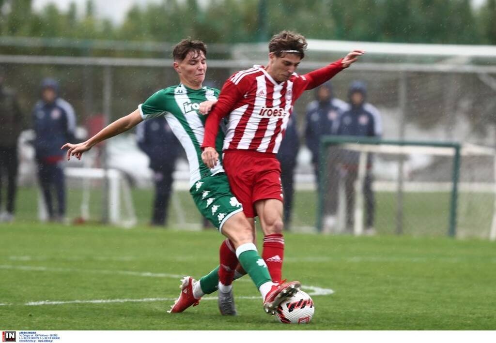 Παναθηναϊκός - Ολυμπιακός (Κ19) 1-0: «Χόρεψε» στη βροχή με Ζεϊμπέκη στο 91'
