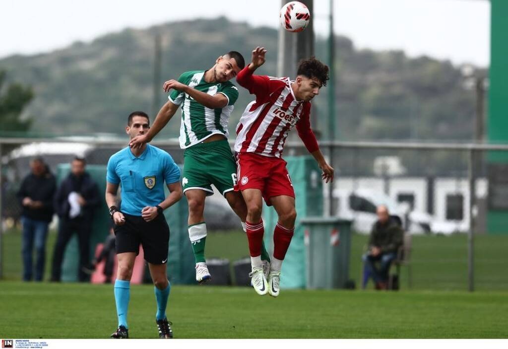 Παναθηναϊκός - Ολυμπιακός (Κ19) 1-0: «Χόρεψε» στη βροχή με Ζεϊμπέκη στο 91'