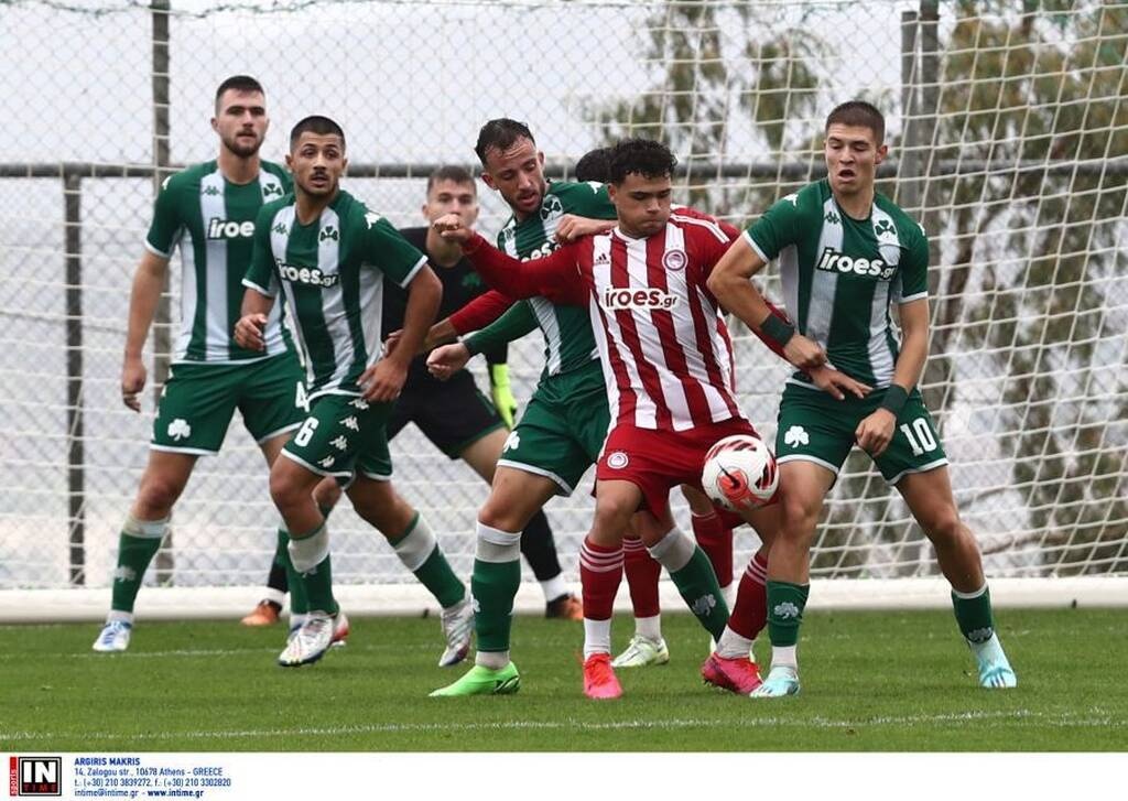 Παναθηναϊκός - Ολυμπιακός (Κ19) 1-0: «Χόρεψε» στη βροχή με Ζεϊμπέκη στο 91'