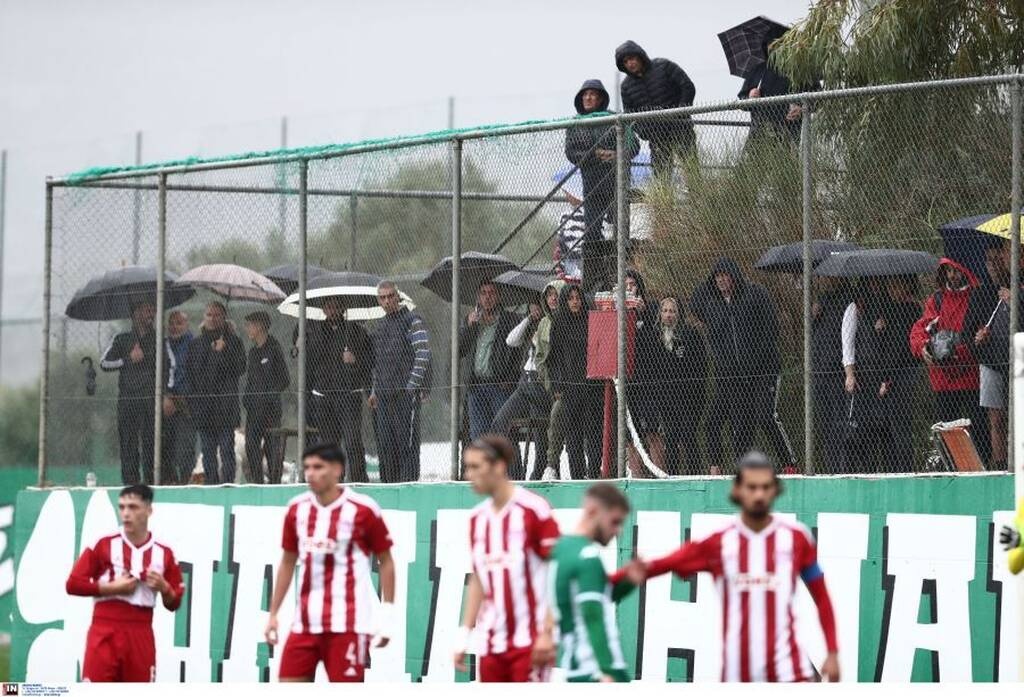 Παναθηναϊκός - Ολυμπιακός (Κ19) 1-0: «Χόρεψε» στη βροχή με Ζεϊμπέκη στο 91'