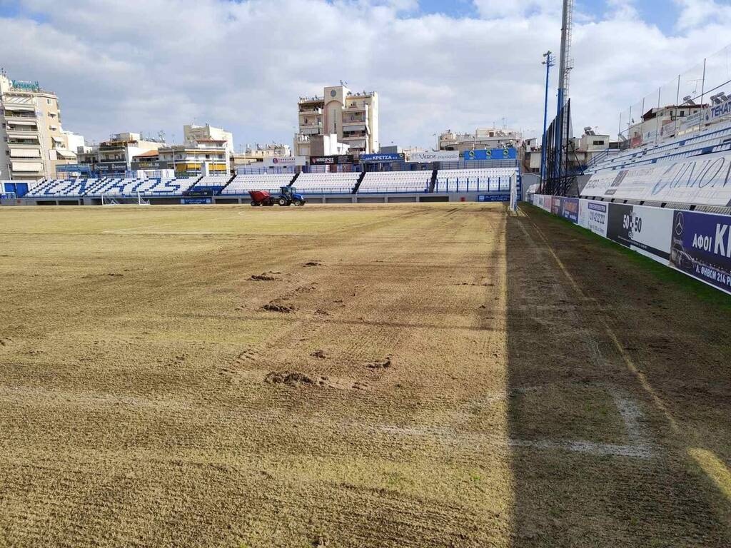 Ιωνικός: Νέος χλοοτάπητας μετά τη διακοπή (photos)
