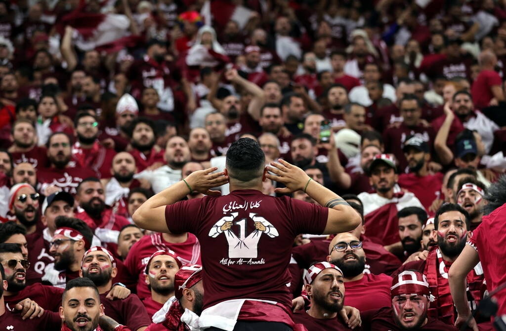 Εικόνες από τις εξέδρες στο Κατάρ-Εκουαδόρ