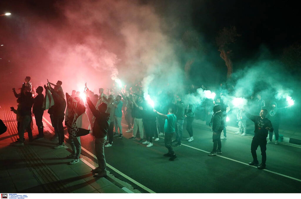 Παναθηναϊκός: Θερμή υποδοχή από τον κόσμο - «Η Κύπρος είναι πράσινη Παναθηναϊκέ» (video+photos)