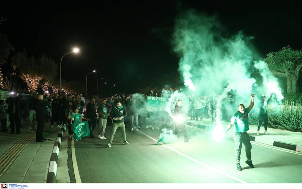 Παναθηναϊκός: Θερμή υποδοχή από τον κόσμο - «Η Κύπρος είναι πράσινη Παναθηναϊκέ» (video+photos)