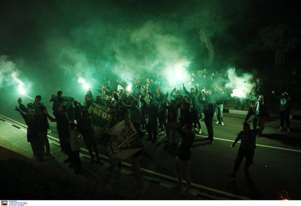 Παναθηναϊκός: Θερμή υποδοχή από τον κόσμο - «Η Κύπρος είναι πράσινη Παναθηναϊκέ» (video+photos)