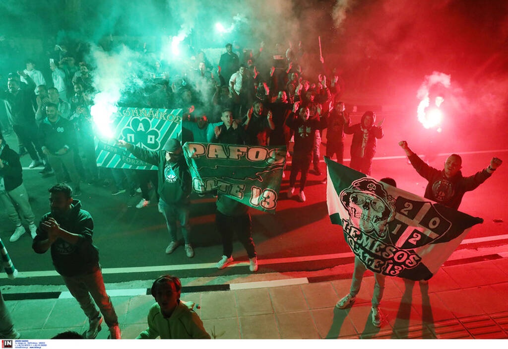 Παναθηναϊκός: Θερμή υποδοχή από τον κόσμο - «Η Κύπρος είναι πράσινη Παναθηναϊκέ» (video+photos)