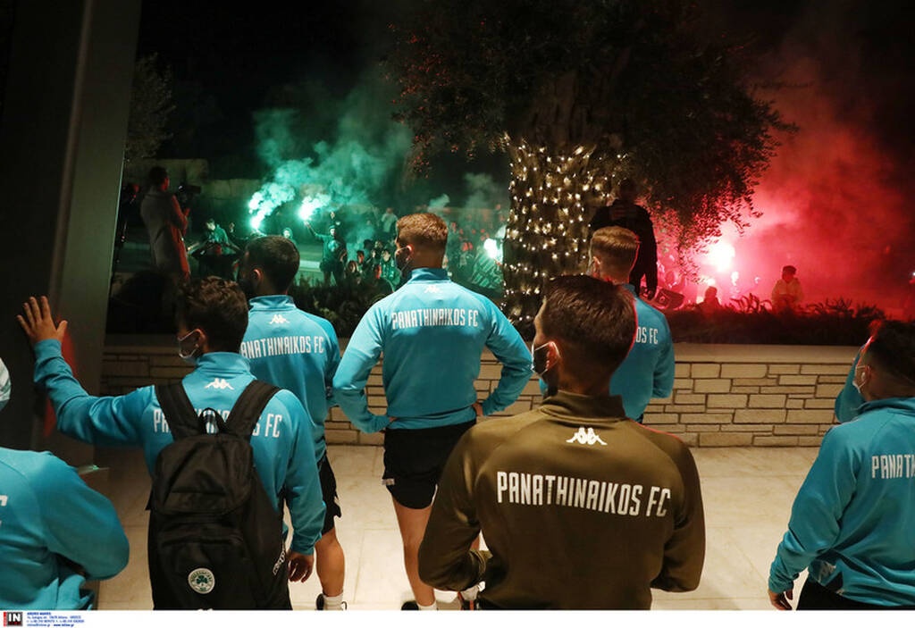 Παναθηναϊκός: Θερμή υποδοχή από τον κόσμο - «Η Κύπρος είναι πράσινη Παναθηναϊκέ» (video+photos)