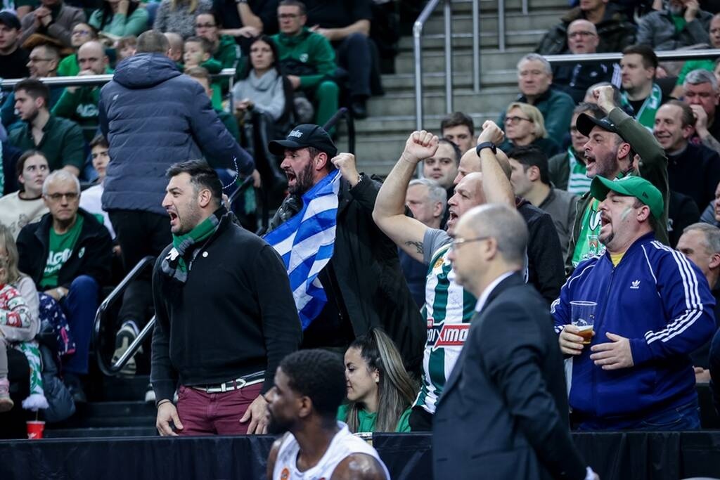 Ζαλγκίρις - Παναθηναϊκός: Πανηγύρισαν με τον κόσμο τους οι «πράσινοι» στο Κάουνας (video+photos)