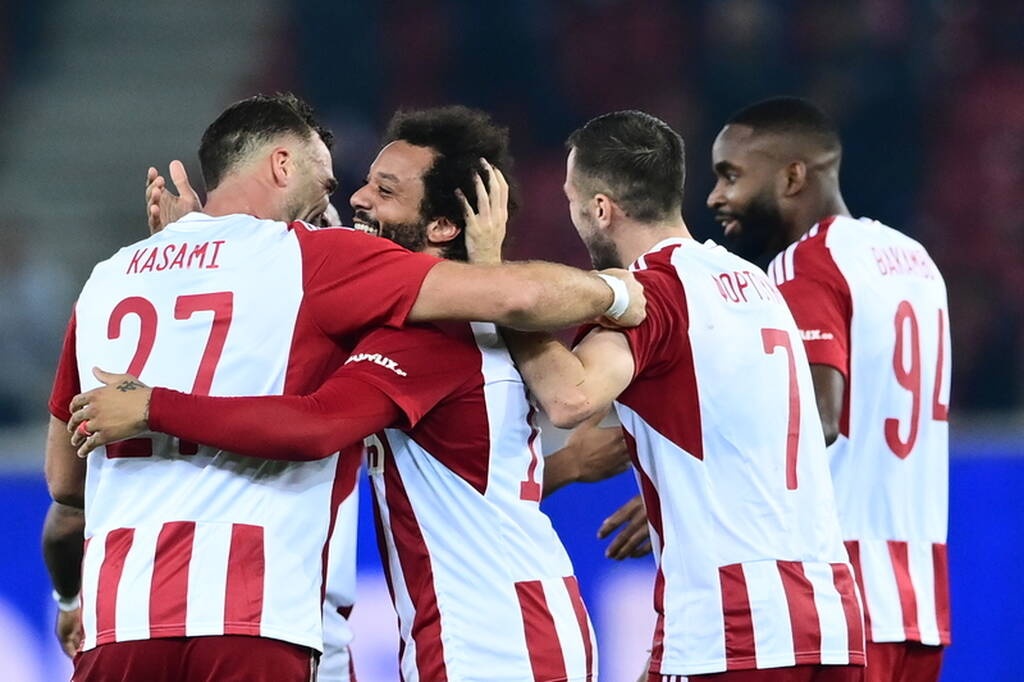 Ολυμπιακός-Ατρόμητος: ΜΑΓΙΚΟ γκολ ο Μαρσέλο με το δεξί για το 2-1! (video+photos)