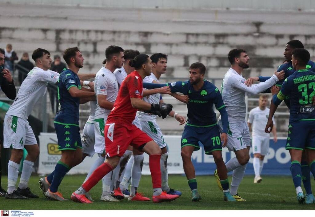 Μακεδονικός - Παναθηναϊκός Β': Ήρθαν στα χέρια οι παίκτες, «μπούκαρε» ο Καλιτζάκης (video+photos)