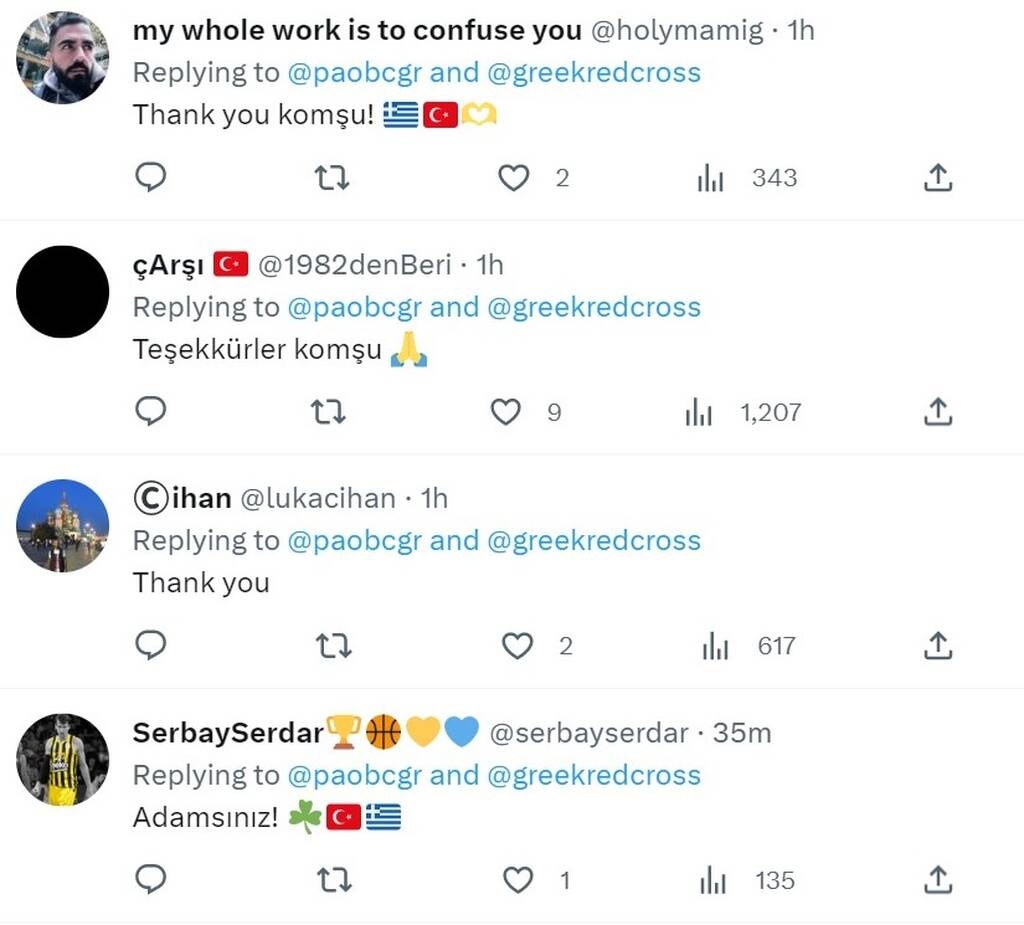 Παναθηναϊκός: «Επίθεση» αγάπης από Τούρκους: «Ο Θεός να ευλογεί εσάς και την ομάδα σας»