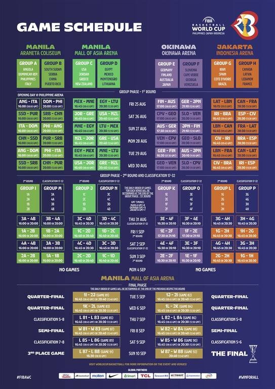 Μουντομπάσκετ 2023: Το πρόγραμμα της Εθνικής Ελλάδας | Οι ώρες των αγώνων του ομίλου (photo)