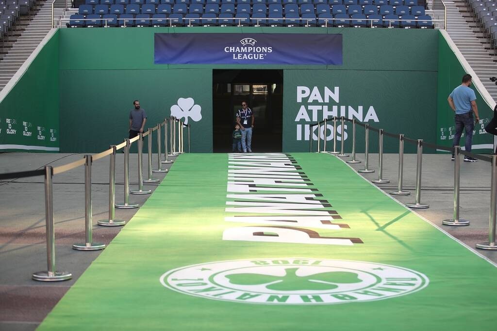 Champions League, Παναθηναϊκός – Μπράγκα: Προπονήθηκαν στο… ανανεωμένο ΟΑΚΑ οι «πράσινοι» (pics)