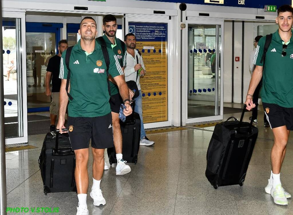 Παναθηναϊκός: Αναχώρησε για Σλοβενία - «Πολιορκήθηκε» ο Κώστας Σλούκας (pics)