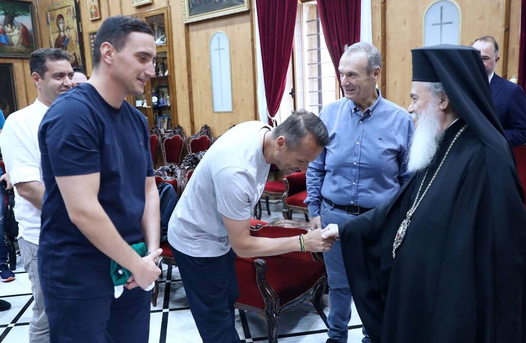 Παναθηναϊκός: Επίσκεψη στο Πατριαρχείο Ιεροσολύμων πριν το ματς με την Μακάμπι Χάιφα