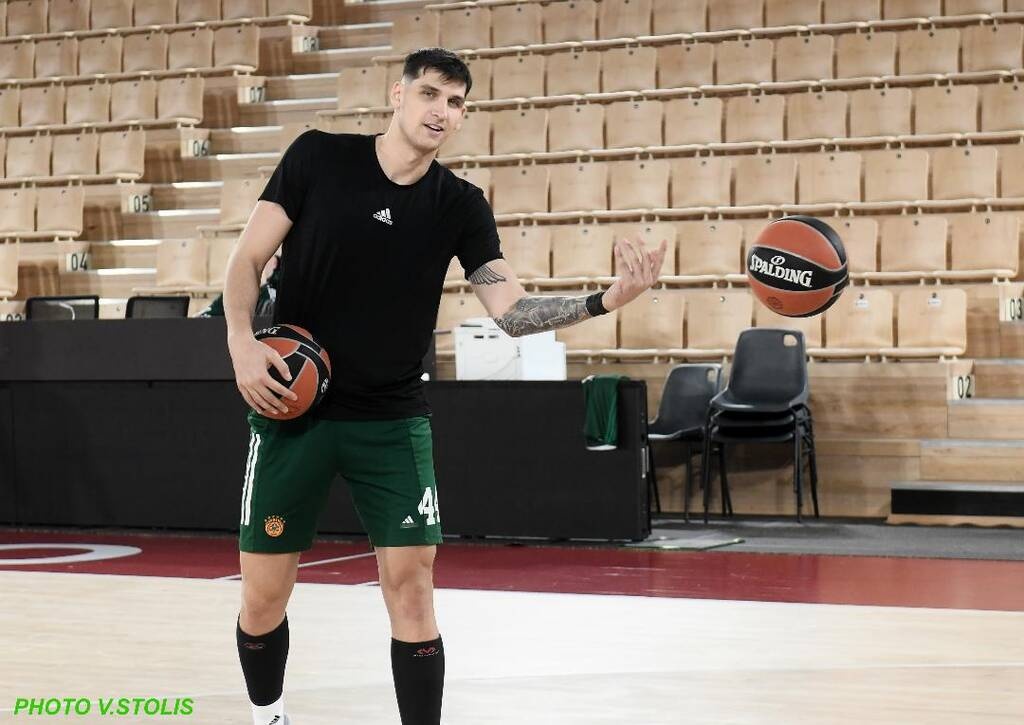 Παναθηναϊκός AKTOR: Ετοιμοπόλεμος ο Γκριγκόνις, προπονήθηκε στο Μονακό (pics)