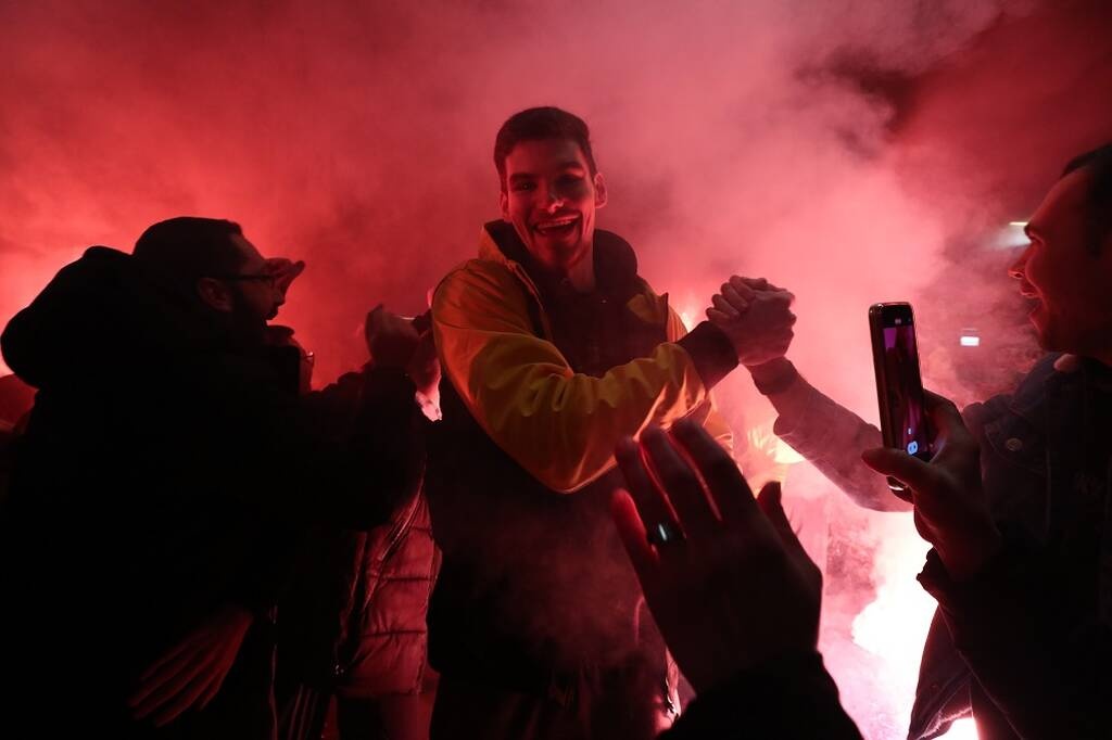 Basket League, Άρης: Αποθέωση στο αεροδρόμιο μετά το «διπλό» στο ΟΑΚΑ (photos)