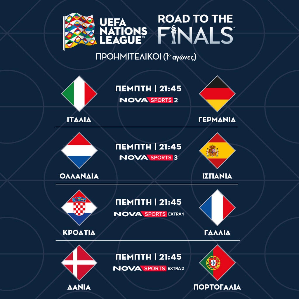 Ελλάδα – Σκωτία: Οι μάχες για την άνοδο στην League A του Nations League | Όλες οι μεταδόσεις