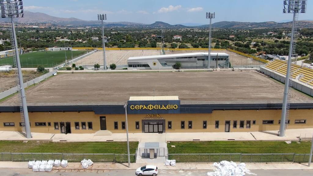 ΑΕΚ: Εκτεταμένες εργασίες στα Σπάτα, αλλάζει ριζικά η υποδομή των γηπέδων - Δείτε βίντεο