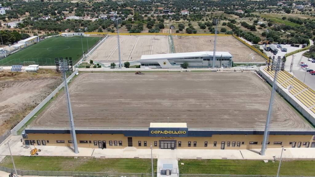 ΑΕΚ: Εκτεταμένες εργασίες στα Σπάτα, αλλάζει ριζικά η υποδομή των γηπέδων - Δείτε βίντεο