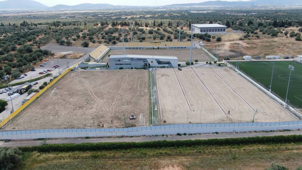 ΑΕΚ: Εκτεταμένες εργασίες στα Σπάτα, αλλάζει ριζικά η υποδομή των γηπέδων - Δείτε βίντεο