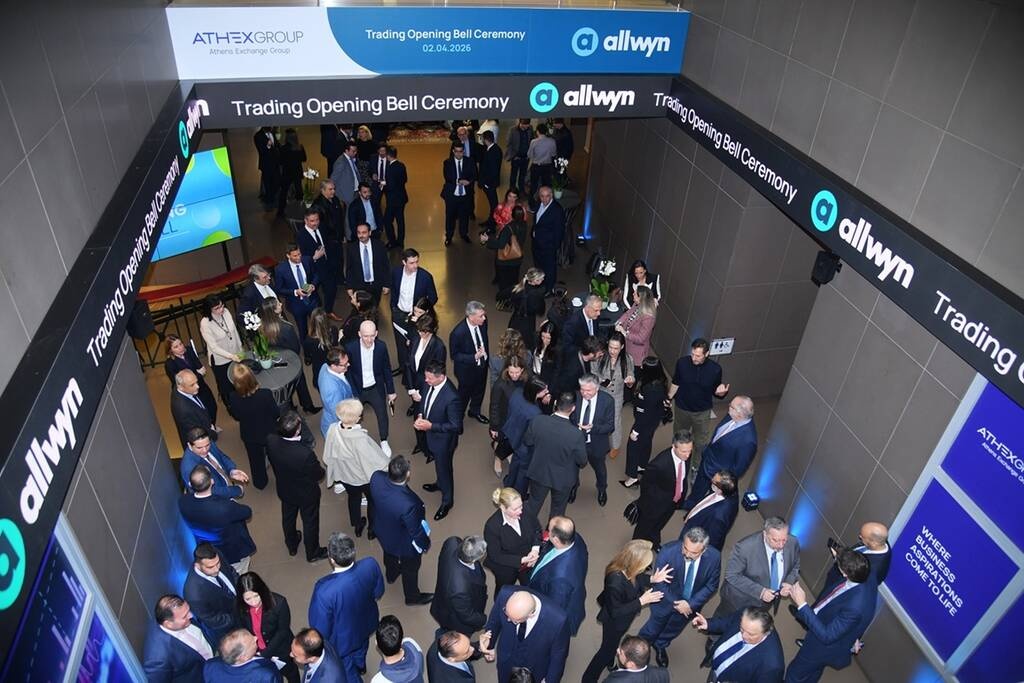Η Allwyn σηματοδοτεί τη διαπραγμάτευση των μετοχών της στο Χρηματιστήριο Αθηνών