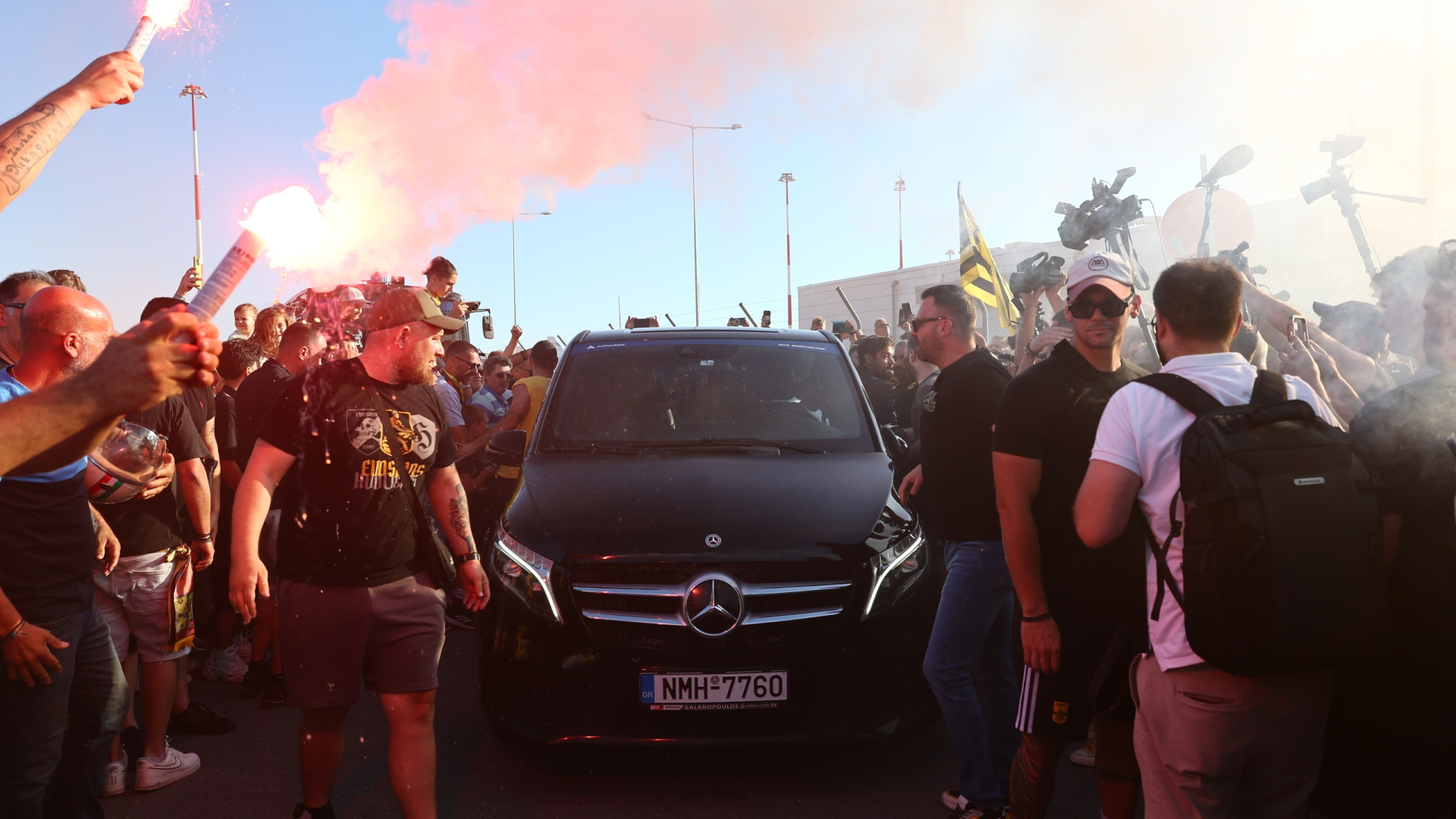 [387682] ΑΦΙΞΗ ΤΟΥ ΒΑΣΙΛΗ ΣΠΑΝΟΥΛΗ ΣΤΗ ΘΕΣΣΑΛΟΝΙΚΗ ΓΙΑ ΤΗΝ ΟΜΑΔΑ ΤΟΥ ΑΡΗ (ΡΑΦΑΗΛ ΓΕΩΡΓΙΑΔΗΣ / EUROKINISSI)