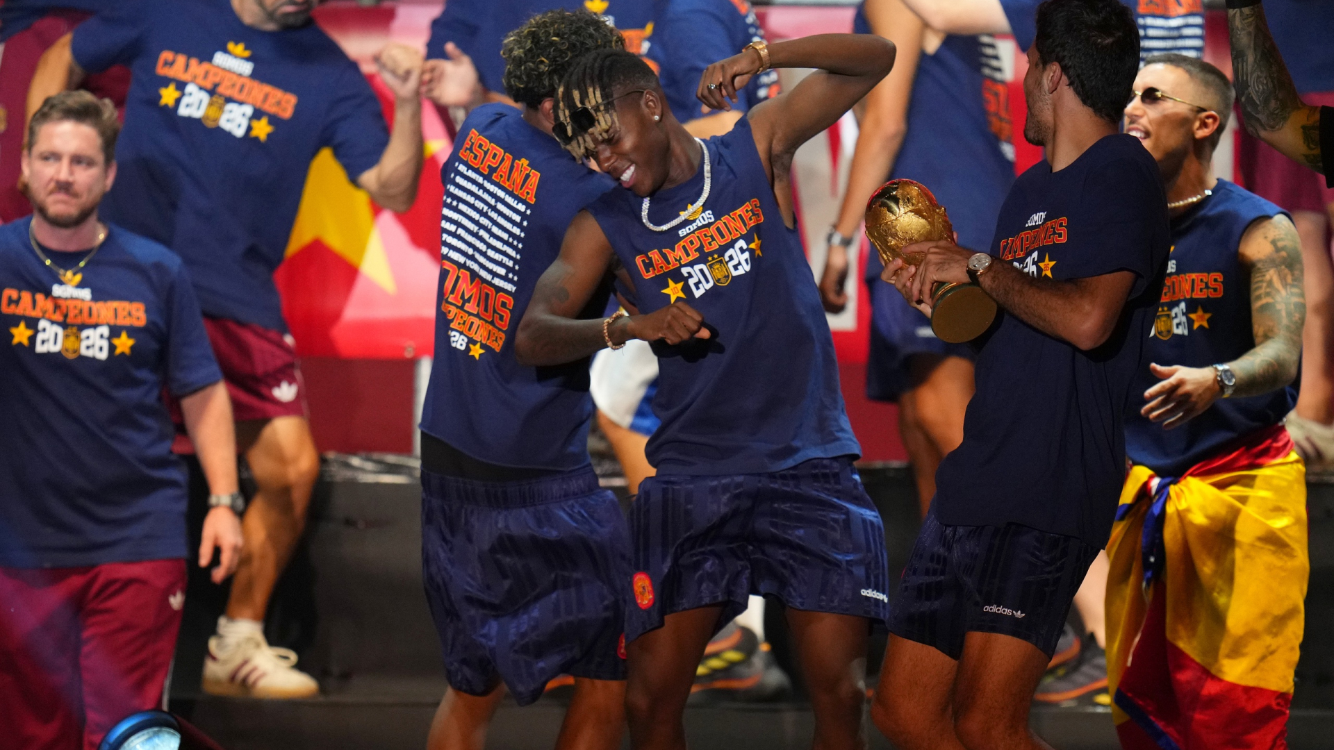 Spain WCup Soccer Celebration