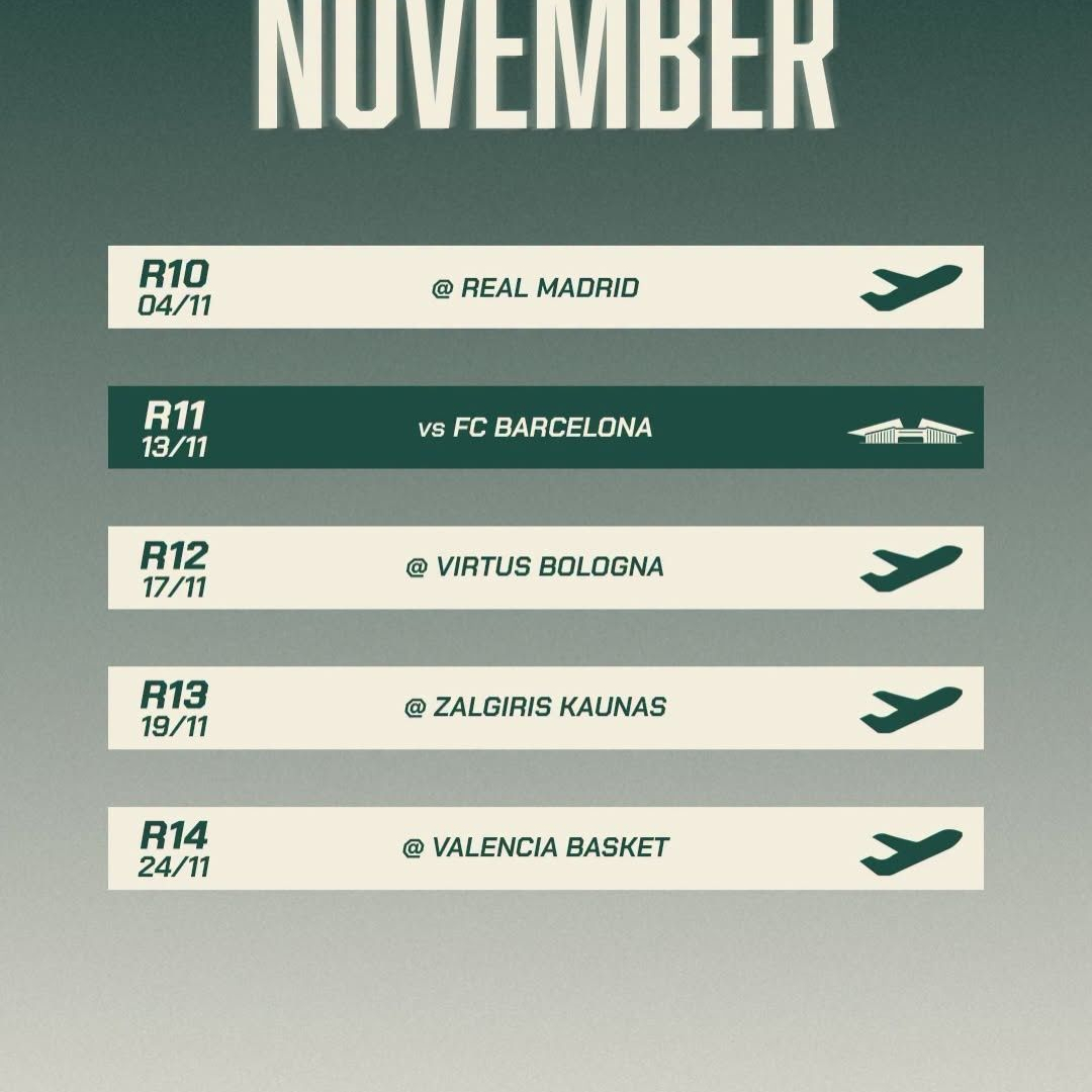 Panathinaikos-Schedule