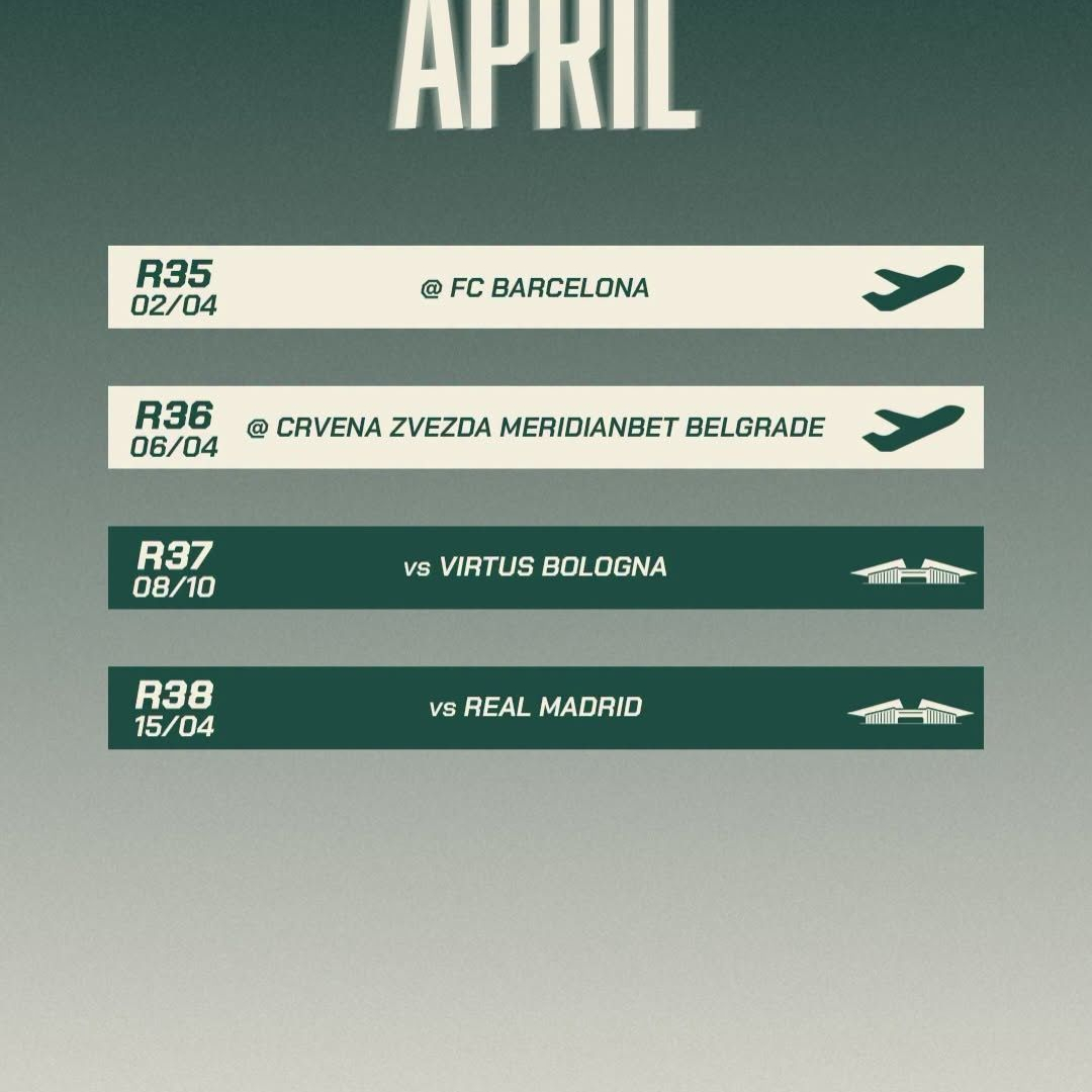 Panathinaikos-Schedule