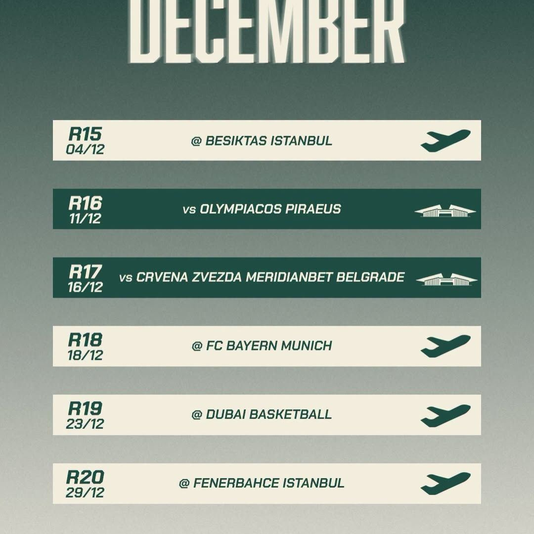 Panathinaikos-Schedule