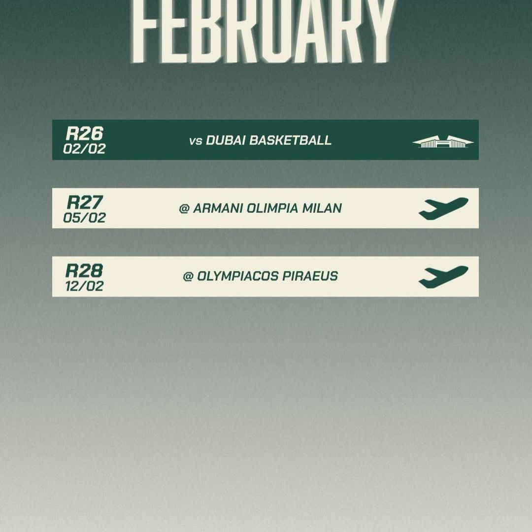Panathinaikos-Schedule