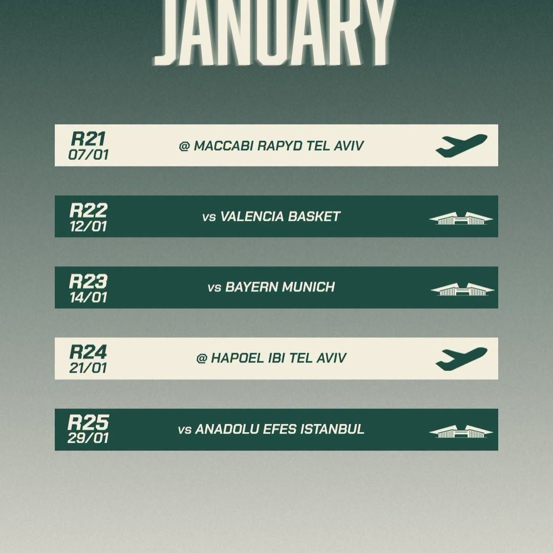 Panathinaikos-Schedule