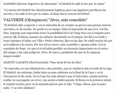 Βαλβέρδε για «clasico»