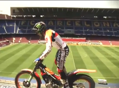 Ο Toni Bou στο Camp Nou