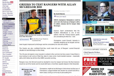 «Θέλει Μακ Γκρέγκορ ο Ολυμπιακός» (video)