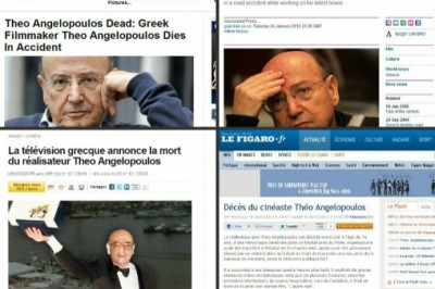 Ο θάνατος του Αγγελόπουλου έκανε το γύρο του κόσμου