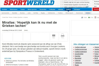 Μιραλάς: «Πολύ καλά στον Ολυμπιακό»