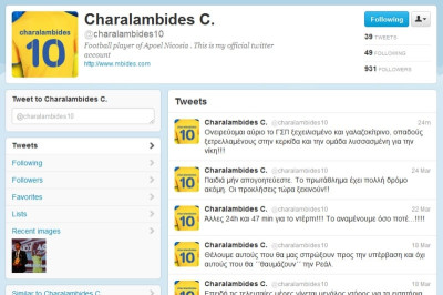 Δεν... κρατιέται ο Χαραλαμπίδης!