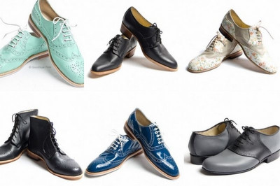 Γυναικεία oxford shoes με μεξικάνικη φαντασία