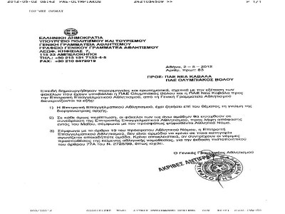 «Δέσμευση» Μπιτσαξή για Ολυμπιακό Βόλου, Καβάλα