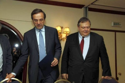 Εκλογές 2012: Ο Σαμαράς συναντά τον Βενιζέλο στη Βουλή