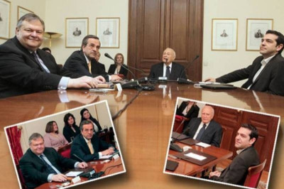 Οι έντονοι διάλογοι Σαμαρά – Βενιζέλου με Τσίπρα