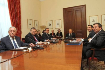 Εκλογές 2012: Μετωπική Τσίπρα-Βενιζέλου στη σύσκεψη στο Προεδρικό