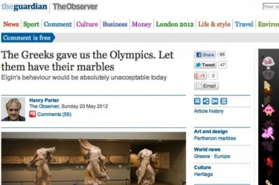 «Οι Έλληνες έδωσαν τους Ολυμπιακούς, εμείς να δώσουμε τα μάρμαρα»